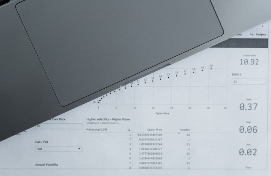 An event budget spreadsheet open on a laptop