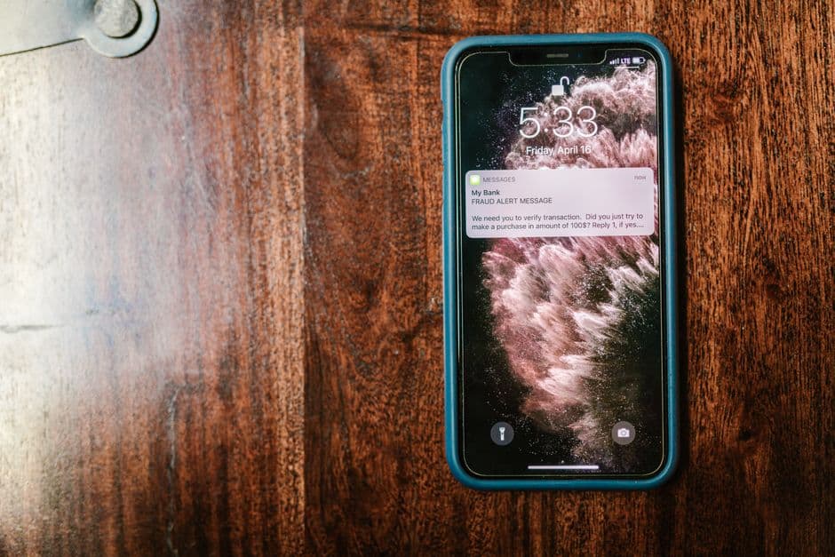 A phone screen showing a reminder notification