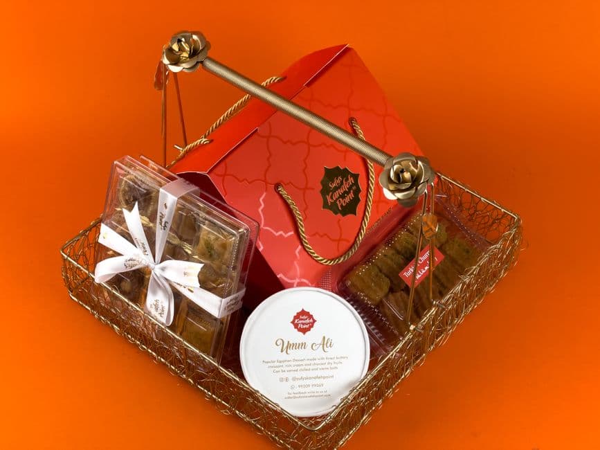 A luxury gift hamper of chocolates and sweets, a classic fundraiser raffle prize