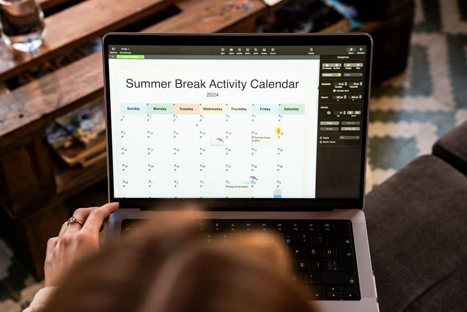 An organiser setting up an event on ticketing software on a laptop