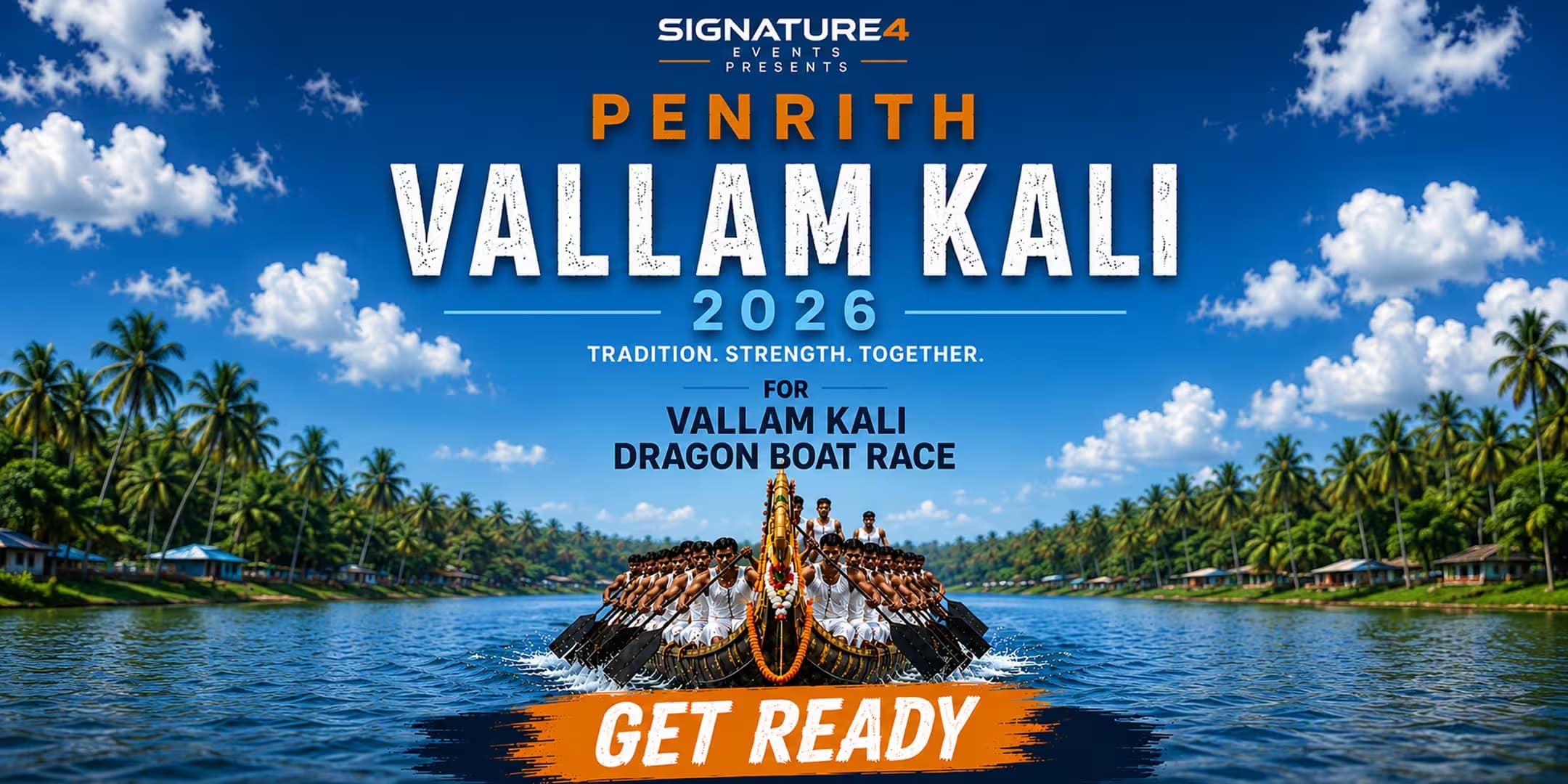 Penrith Vallam Kali 2026 dragon boat race festival poster