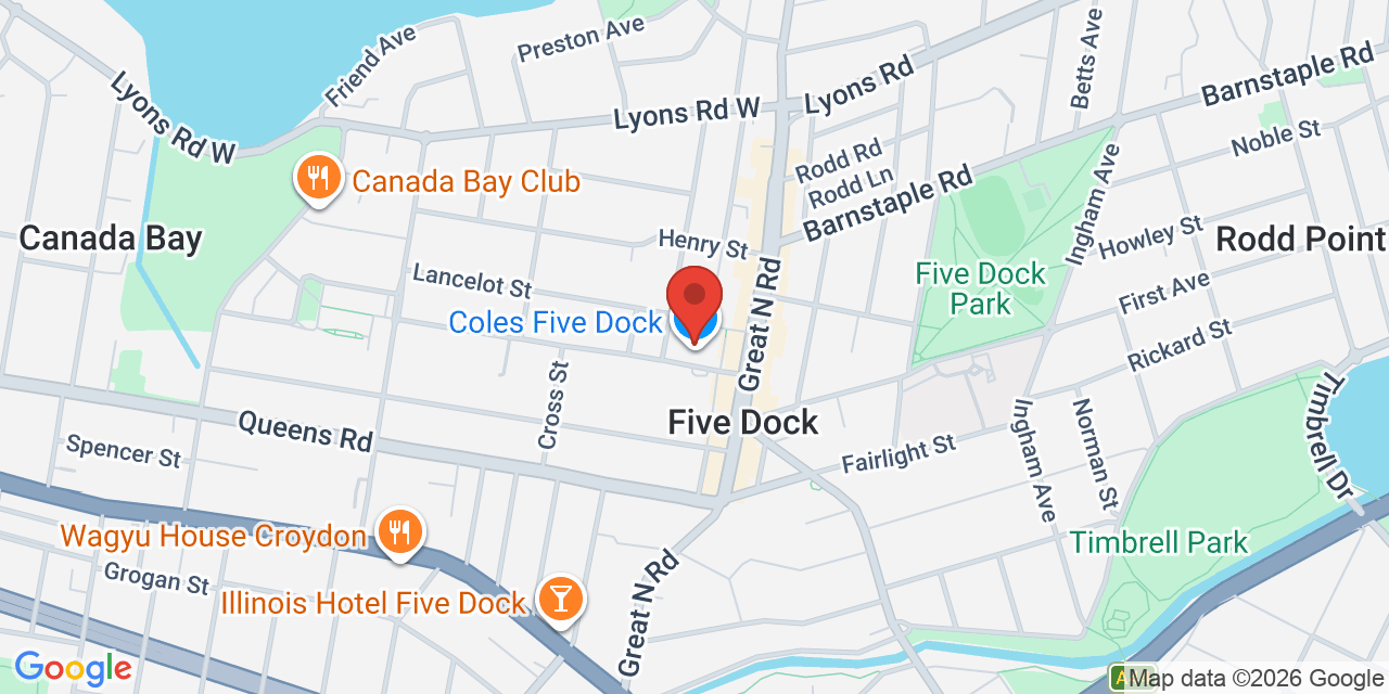 Map of Five Dock Library