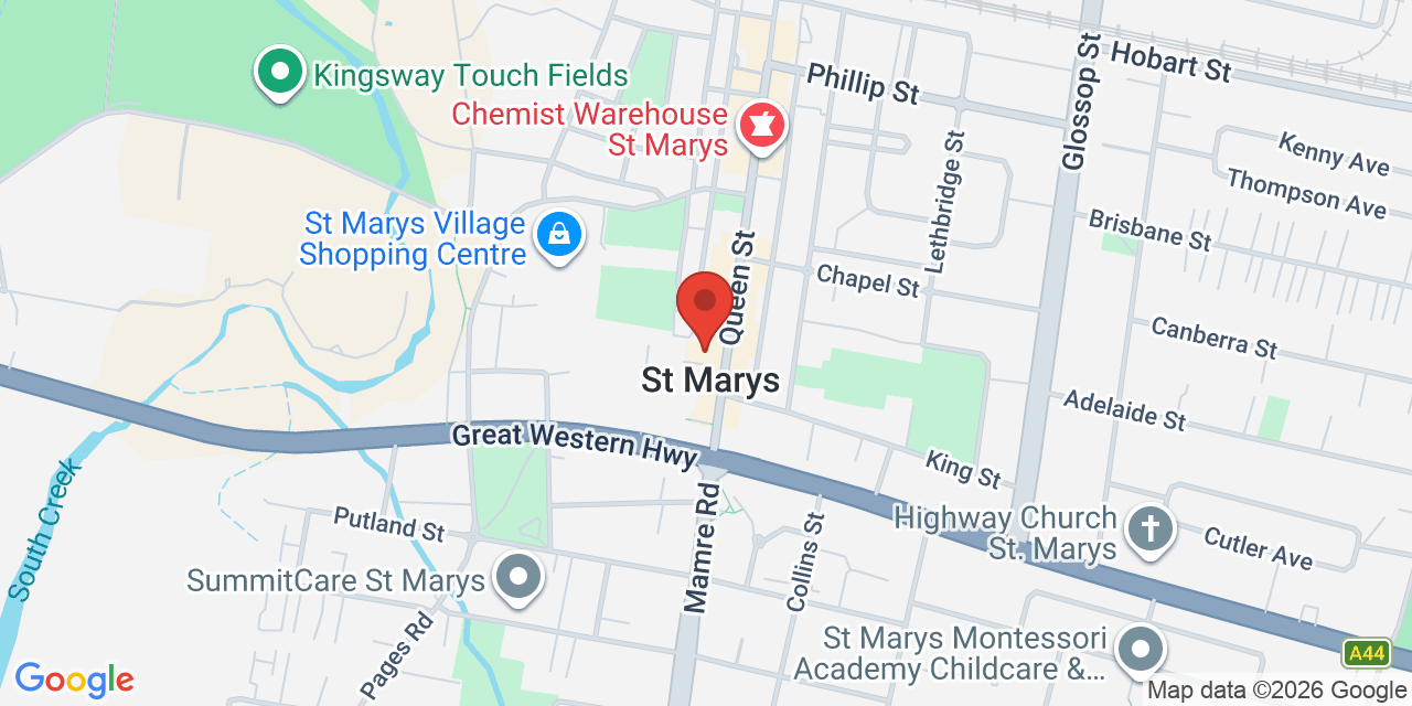 Map of St Marys Memorial Hall