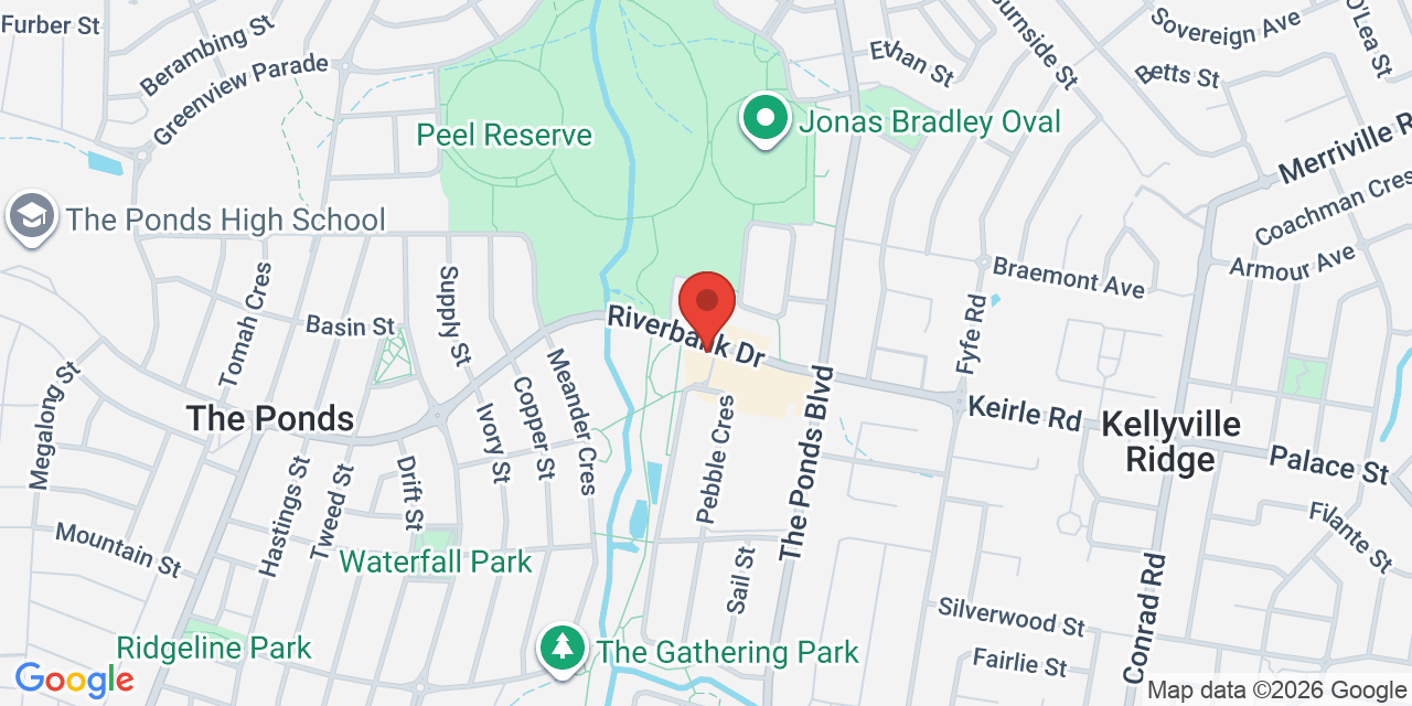 Map of The Ponds Community Hub