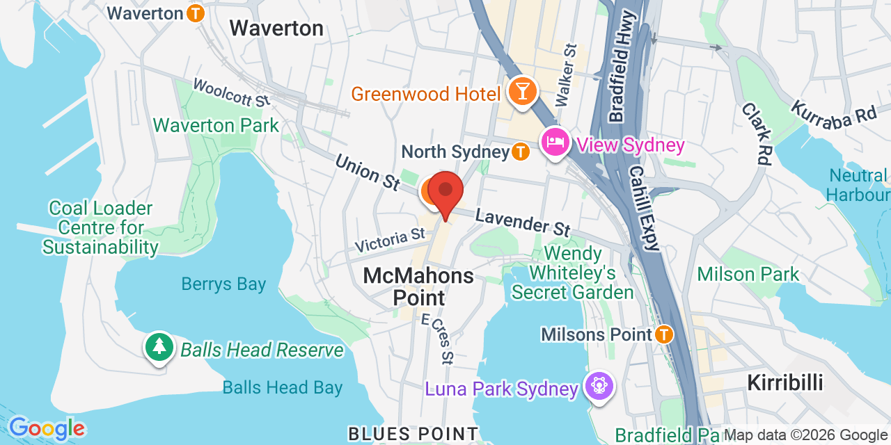 Map of McMahons Point Community Centre