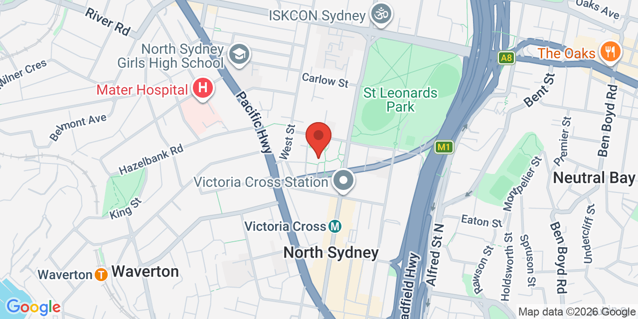 Map of North Sydney Community Centre