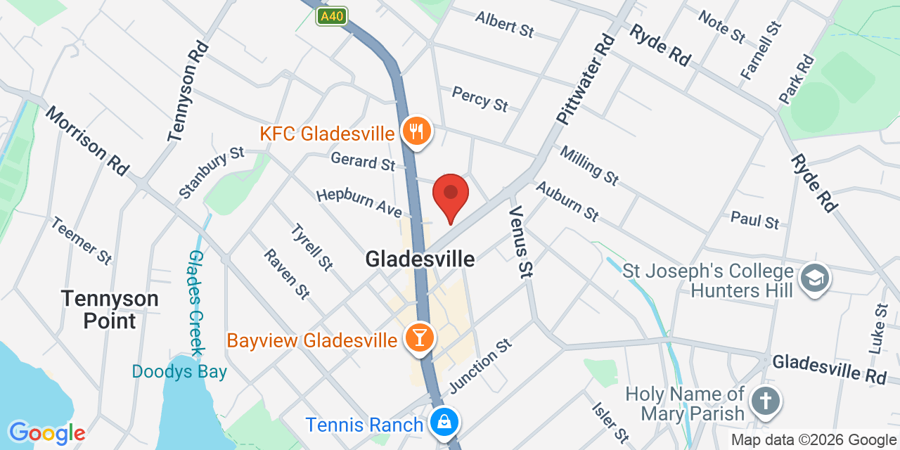 Map of Gladesville Meeting Room