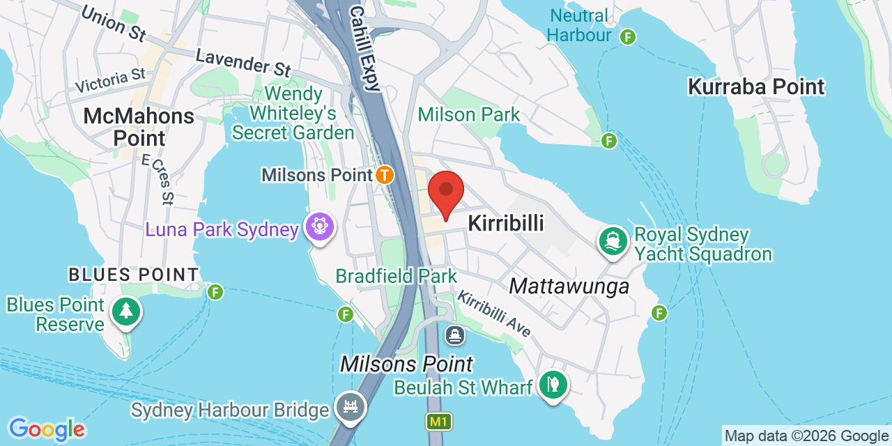 Map of Kirribilli Centre