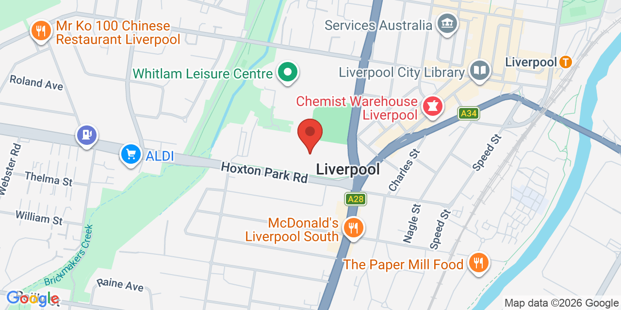 Map of Liverpool City Brass and Pipe Band