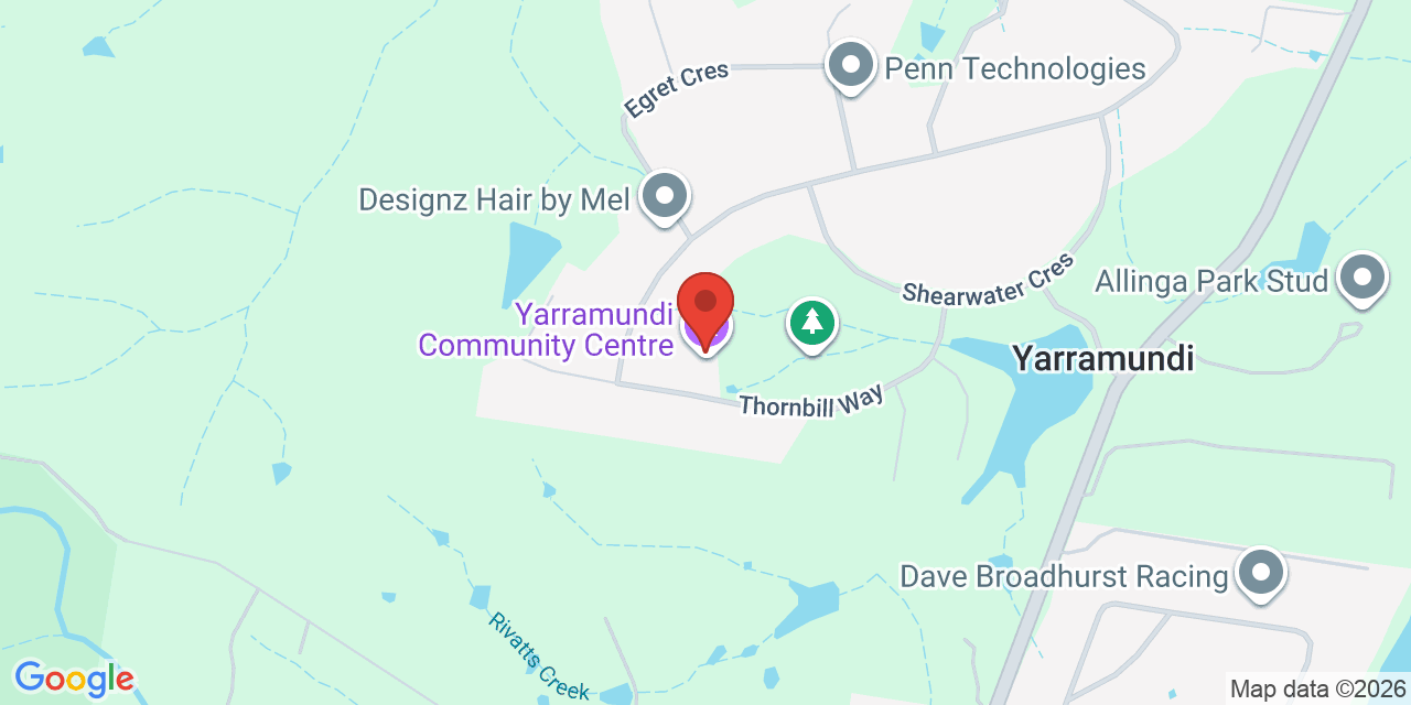 Map of Yarramundi Community Centre
