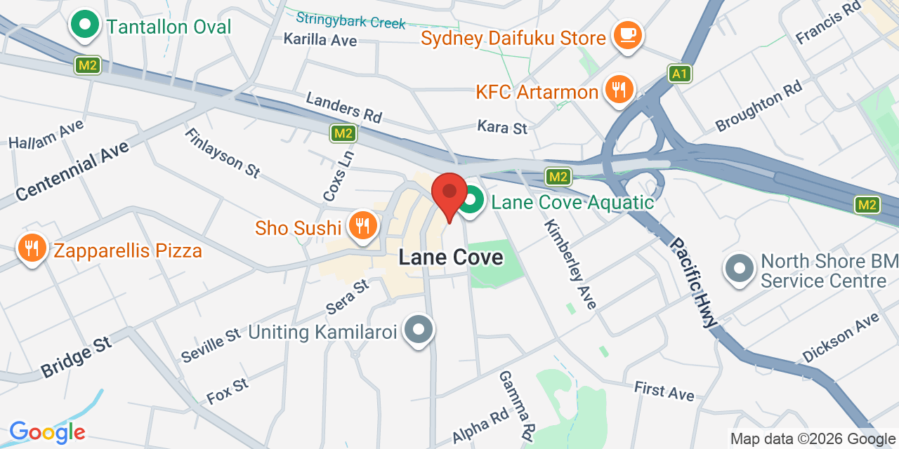 Map of Lane Cove Community Hub