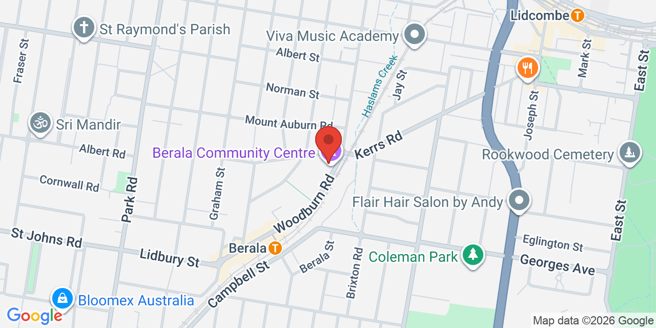 Map of Berala Community Centre