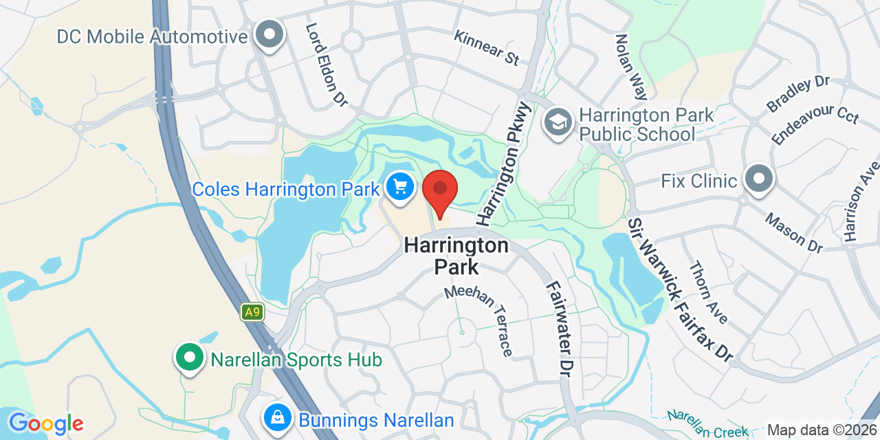 Map of Harrington Park Community Centre