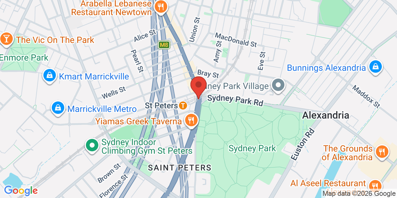 Map of Sydney Park Pavilion