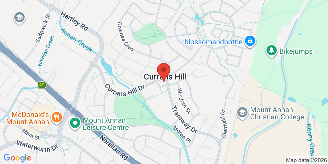 Map of Currans Hill Community Hall