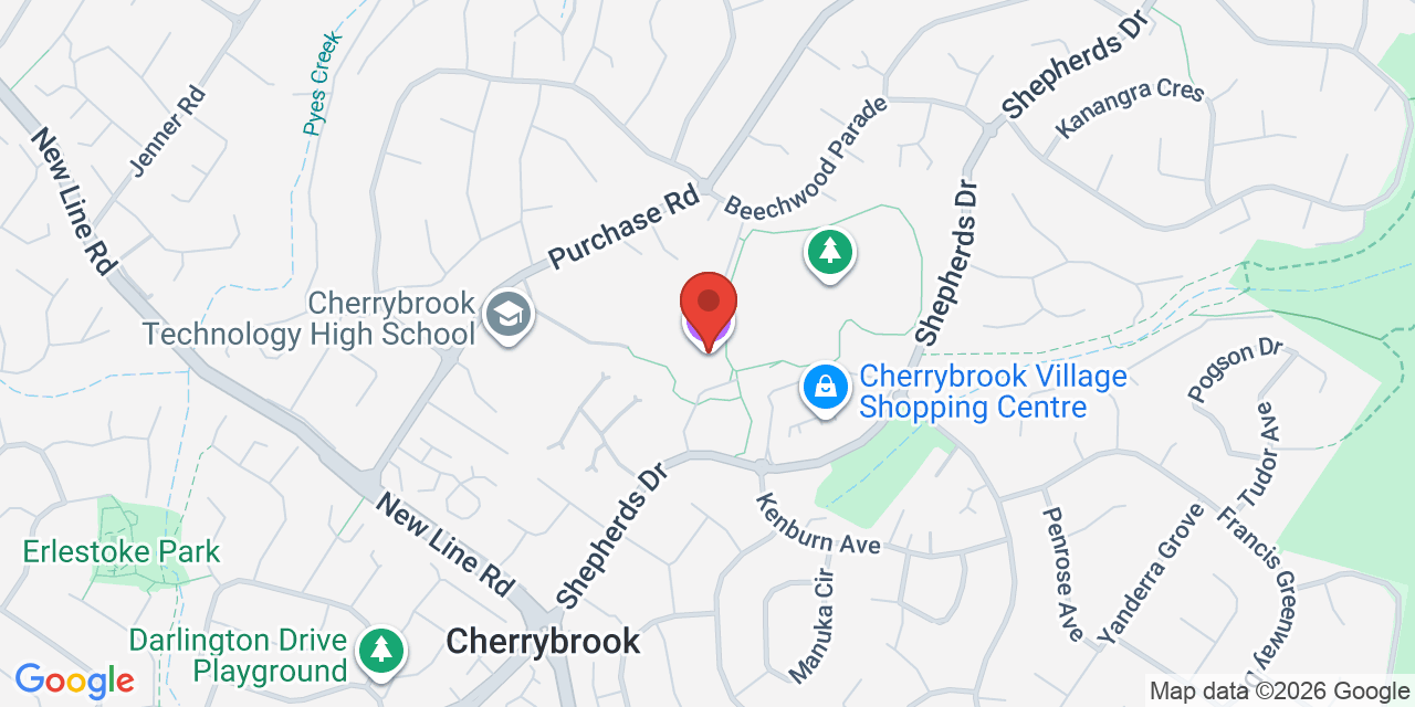 Map of Cherrybrook Community and Cultural Centre