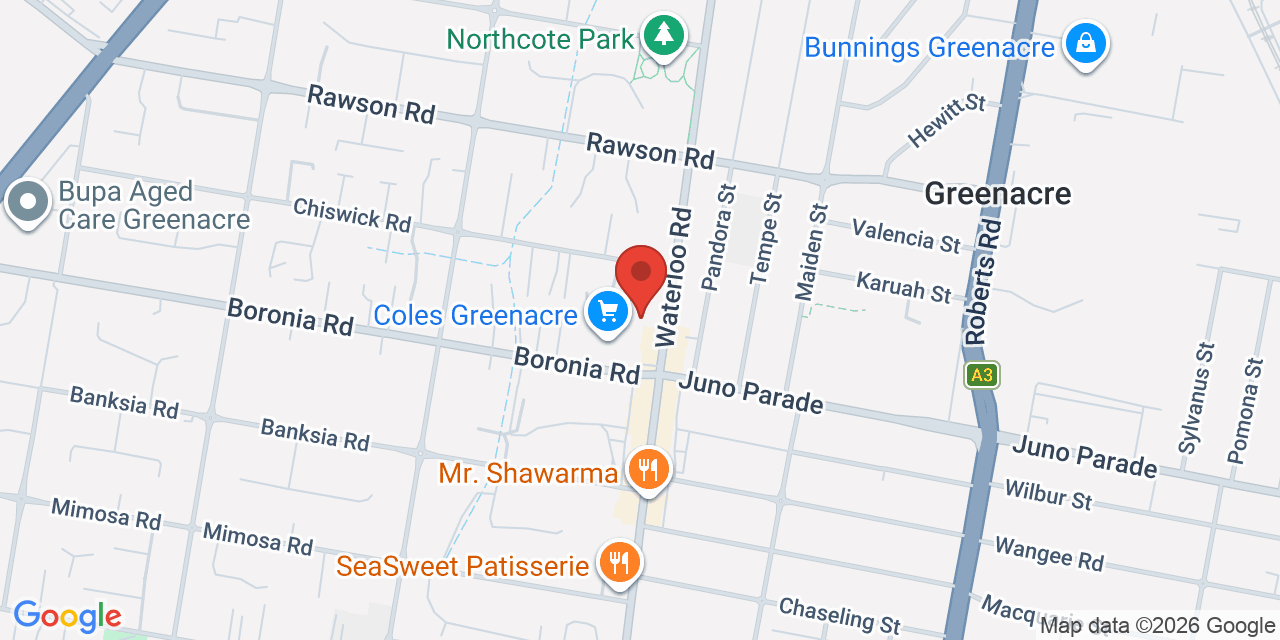 Map of Greenacre Citizens' Centre