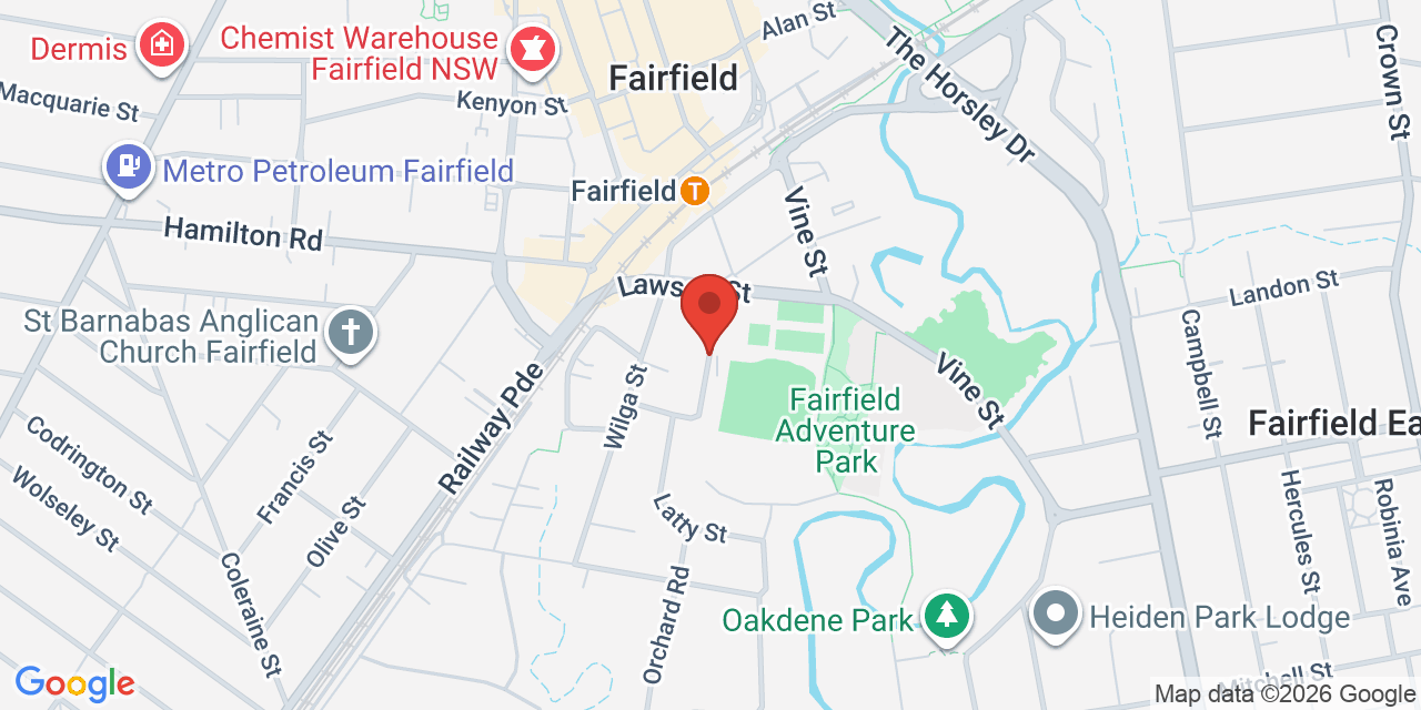 Map of Fairfield Tennis Club Room