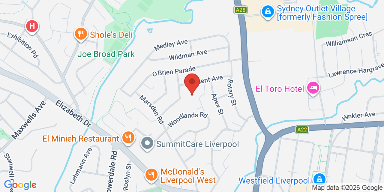 Map of Orange Grove Community Centre