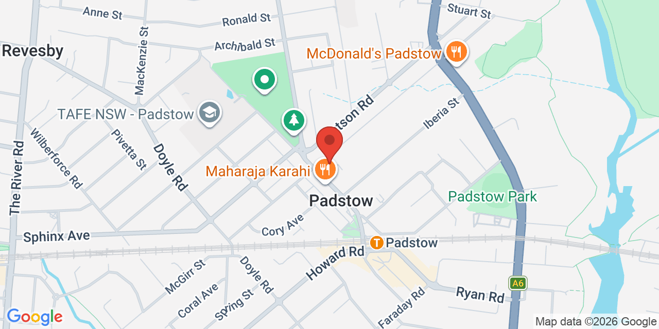 Map of Padstow Senior Citizen's Centre