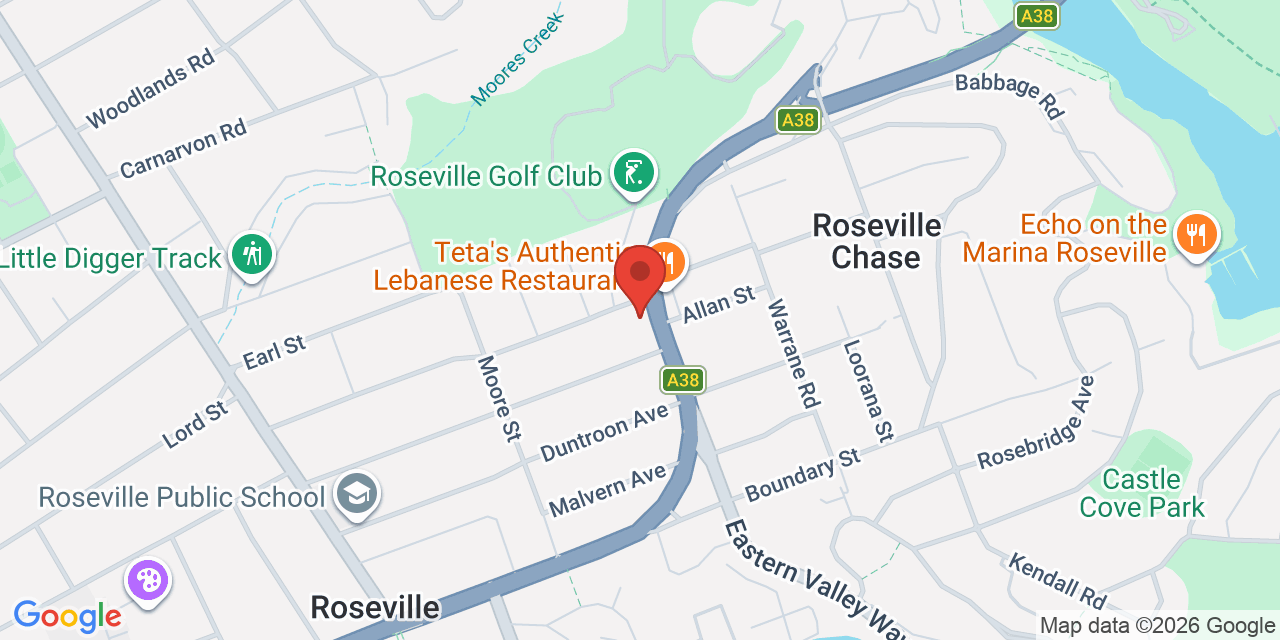 Map of Roseville Chase Memorial Community Centre Hall
