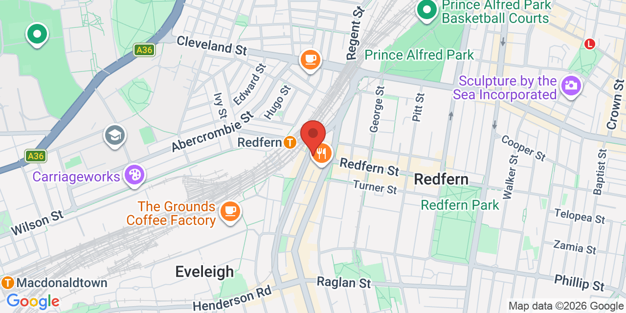 Map of Community room, Redfern Oval