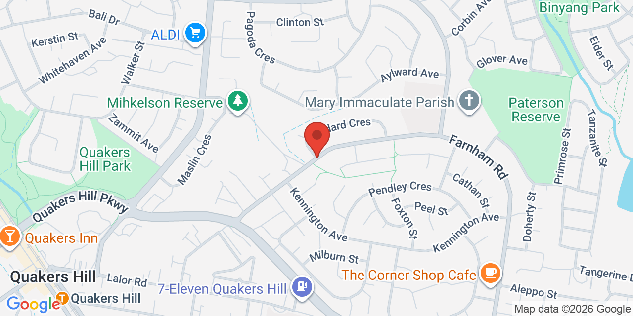 Map of Quakers Hill Neighbourhood Centre