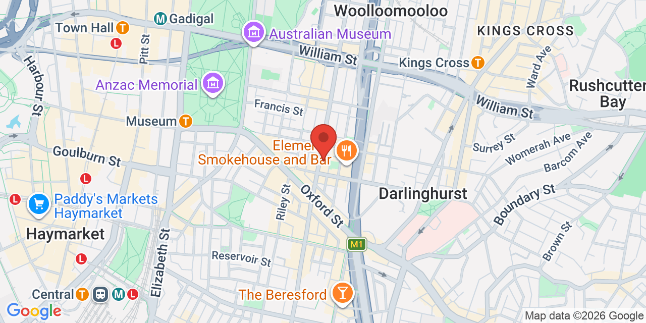 Map of Darlinghurst Community Space