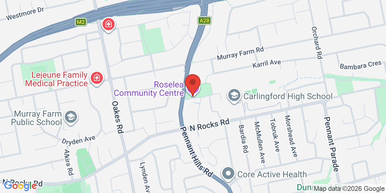 Map of Roselea Community Centre