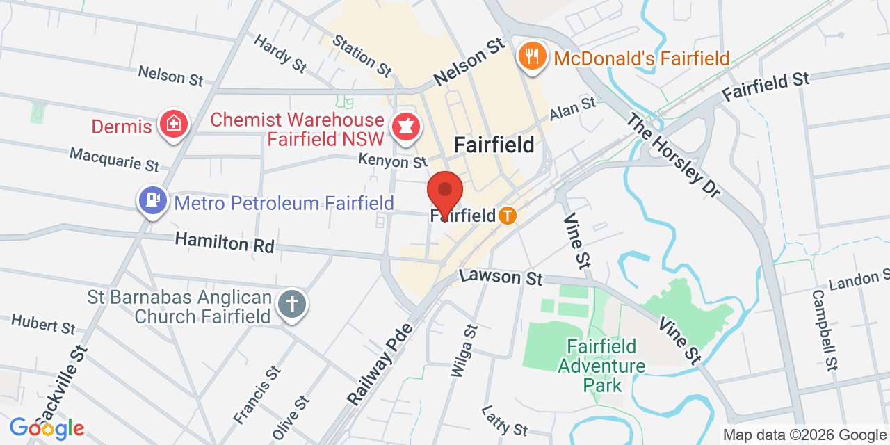 Map of Fairfield School of Arts