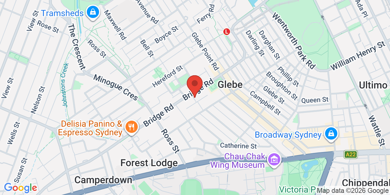 Map of Meeting room, Glebe Town Hall