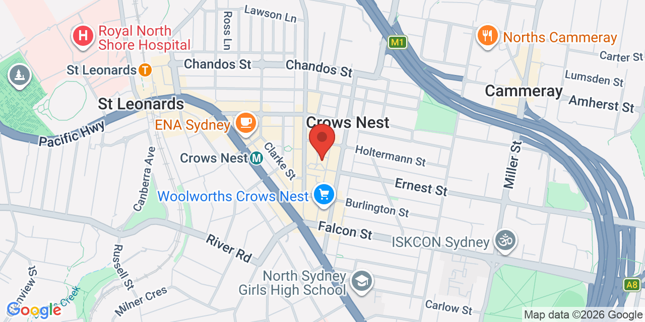 Map of Crows Nest Community Centre