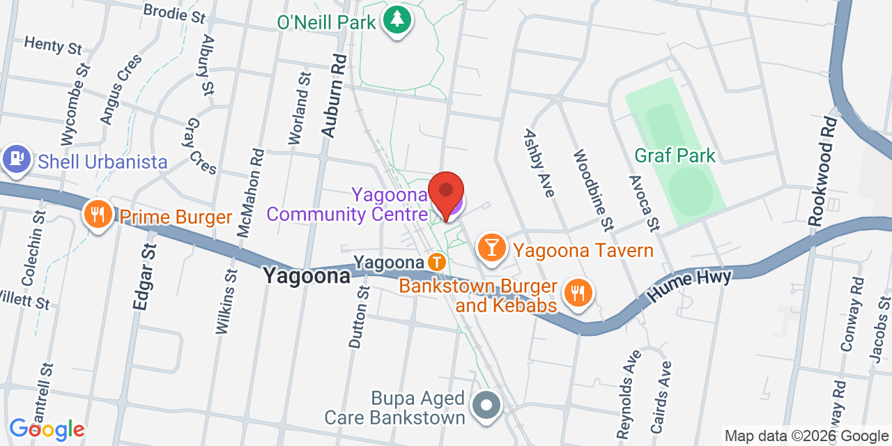 Map of Yagoona Community Centre