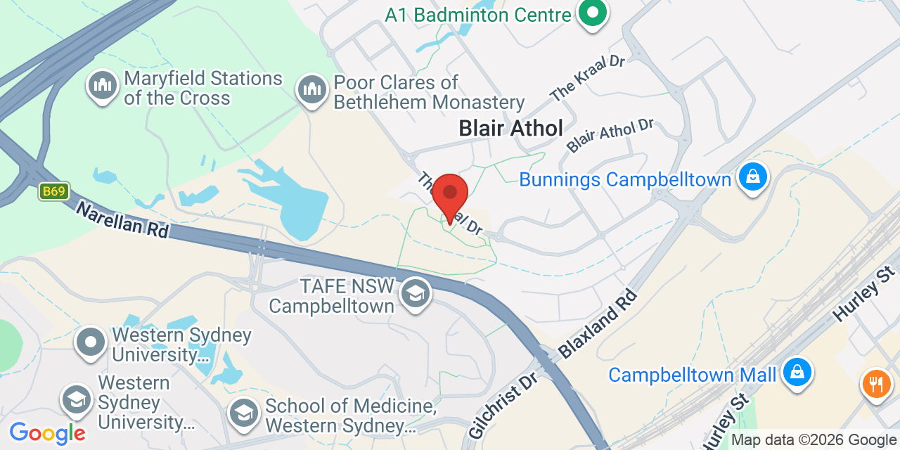 Map of Blair Athol Community Hall