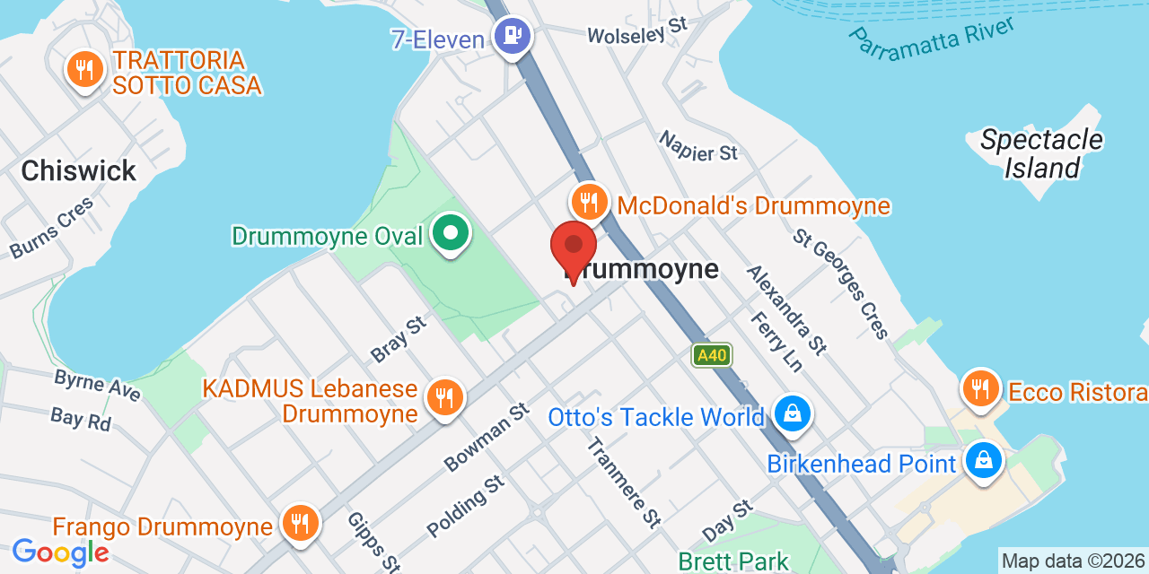 Map of Canada Bay Civic Hall