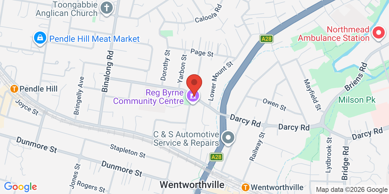 Map of Reg Byrne Community Centre