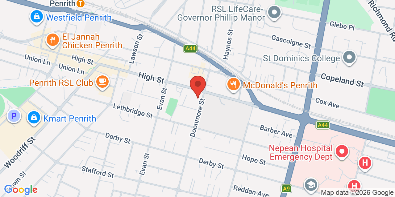 Map of Penrith Senior Citizens Centre