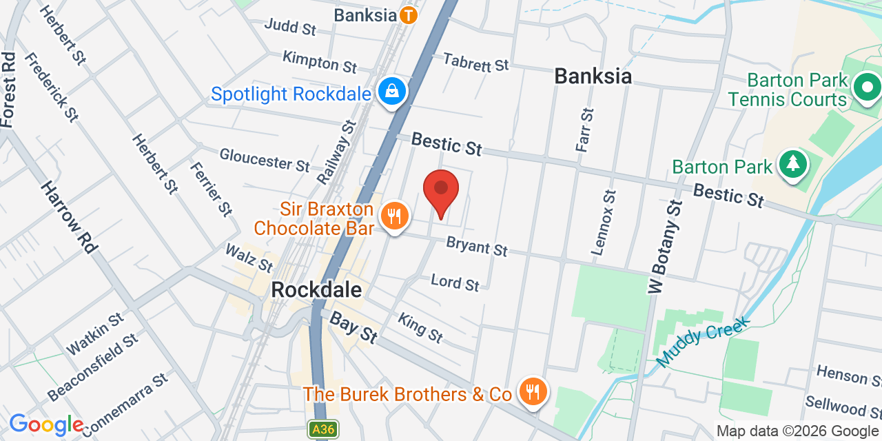 Map of Rockdale Senior Citizens Centre