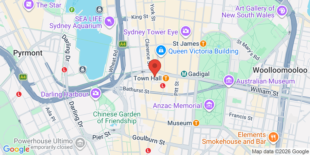 Map of Southern Function Room, Town Hall