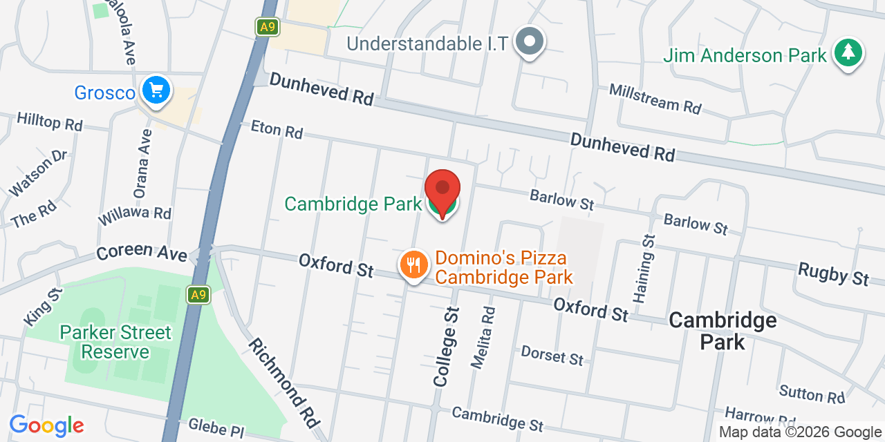 Map of Cambridge Park Hall