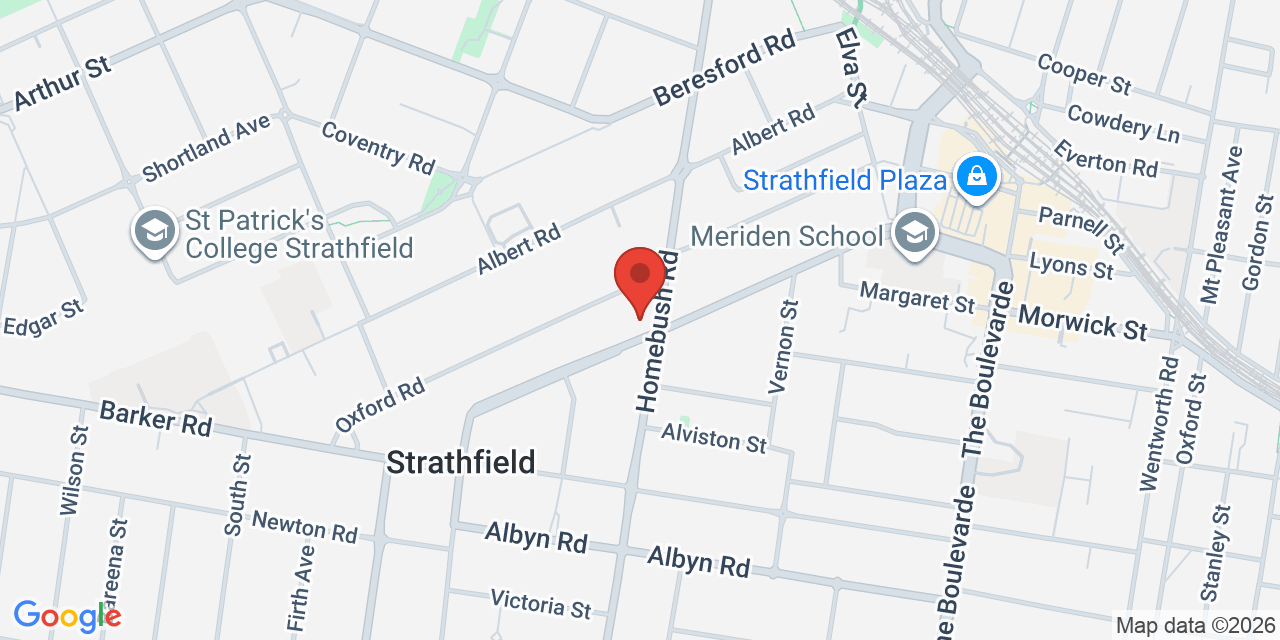 Map of Strathfield Town Hall and Supper Room