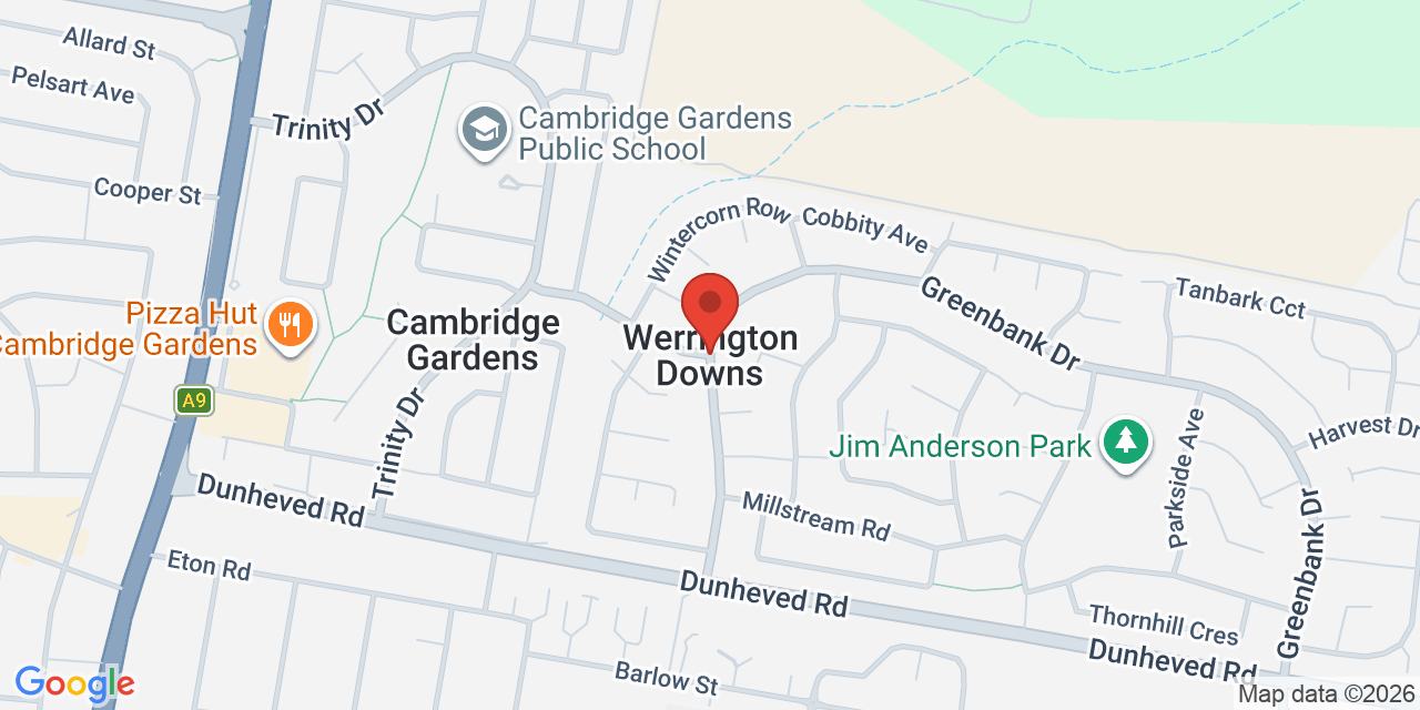 Map of Werrington Downs Neighbourhood Centre