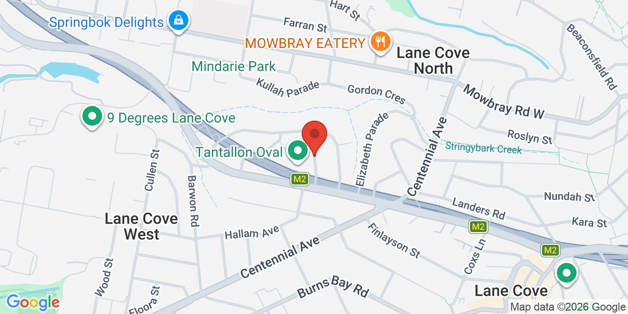 Map of Tantallon Oval Pavilion