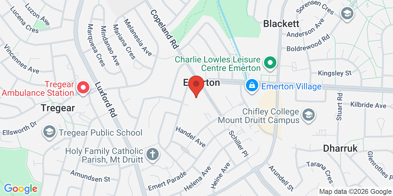 Map of Emerton Youth Recreation Centre