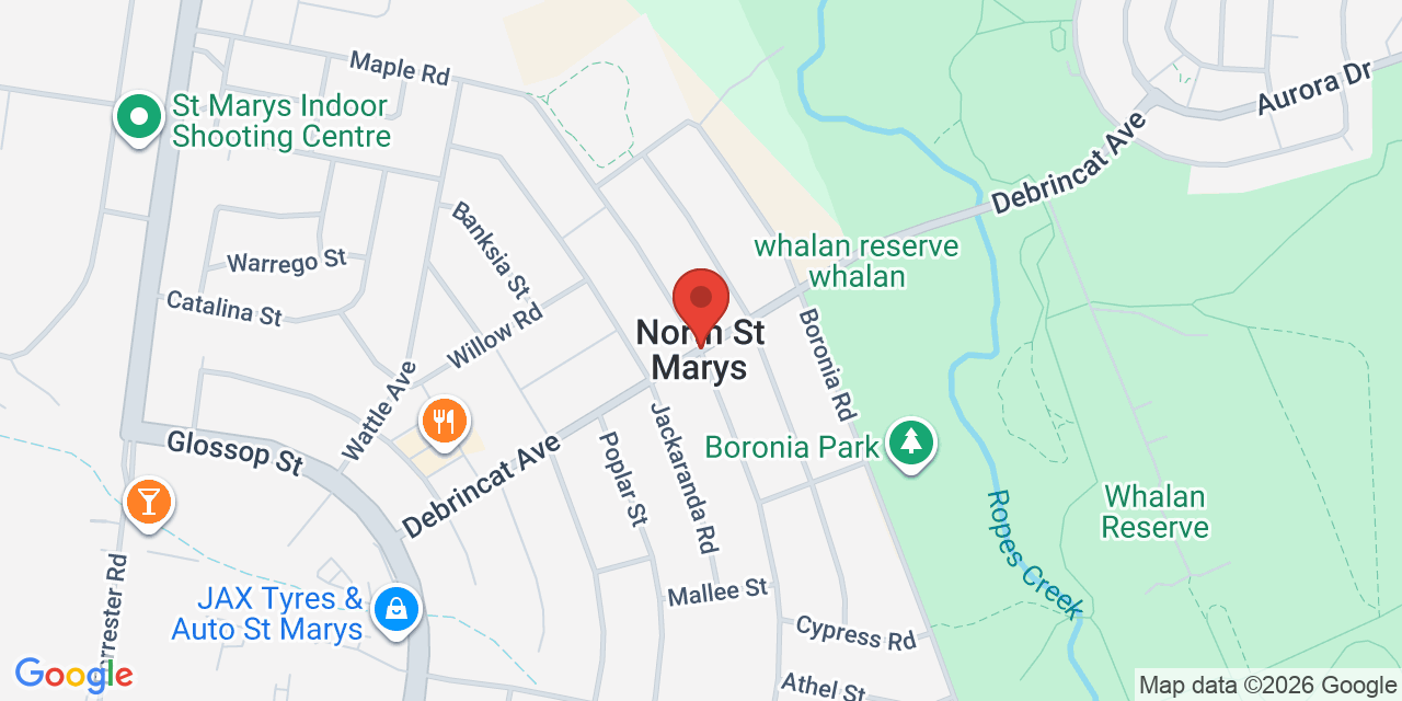 Map of North St Marys Neighbourhood Centre