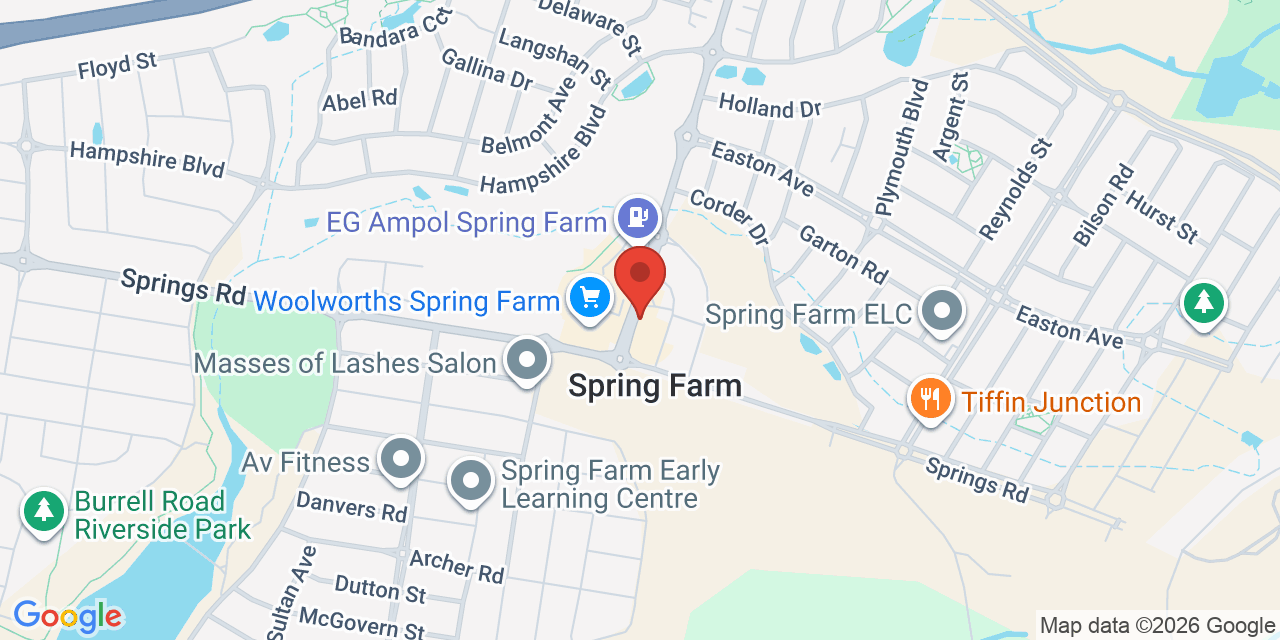 Map of Spring Farm Community Centre