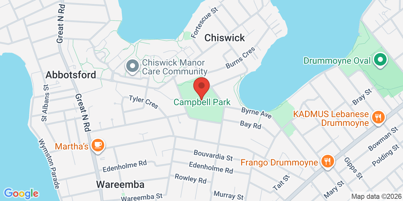 Map of Campbell Park Community Hall