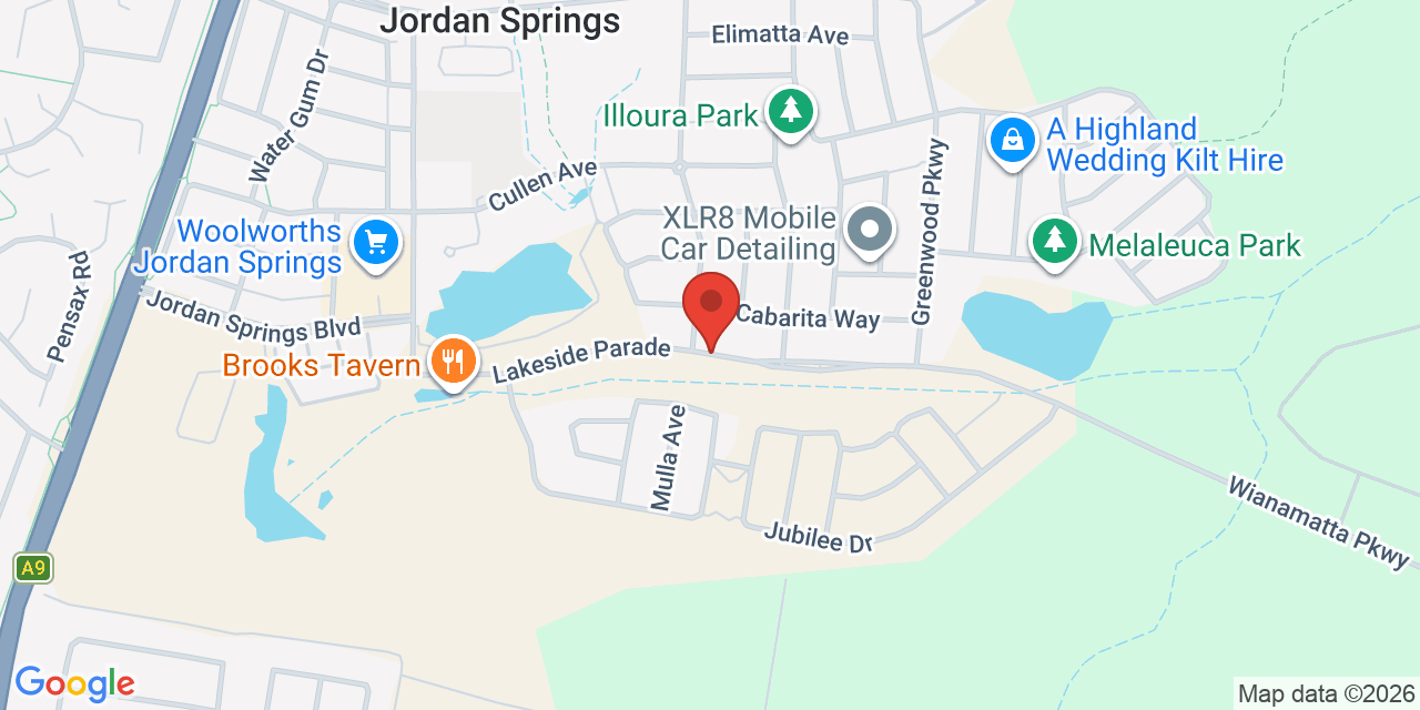 Map of Jordan Springs Community Hub