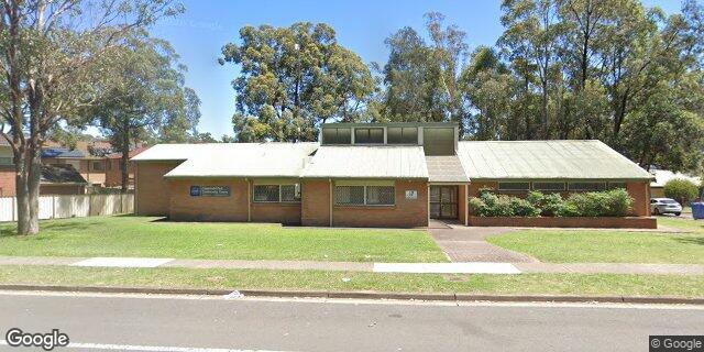 Street view of Greenfield Park Community Centre