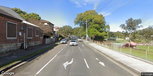 Street view of Drummoyne Oval Greg Davis Stand Function Room